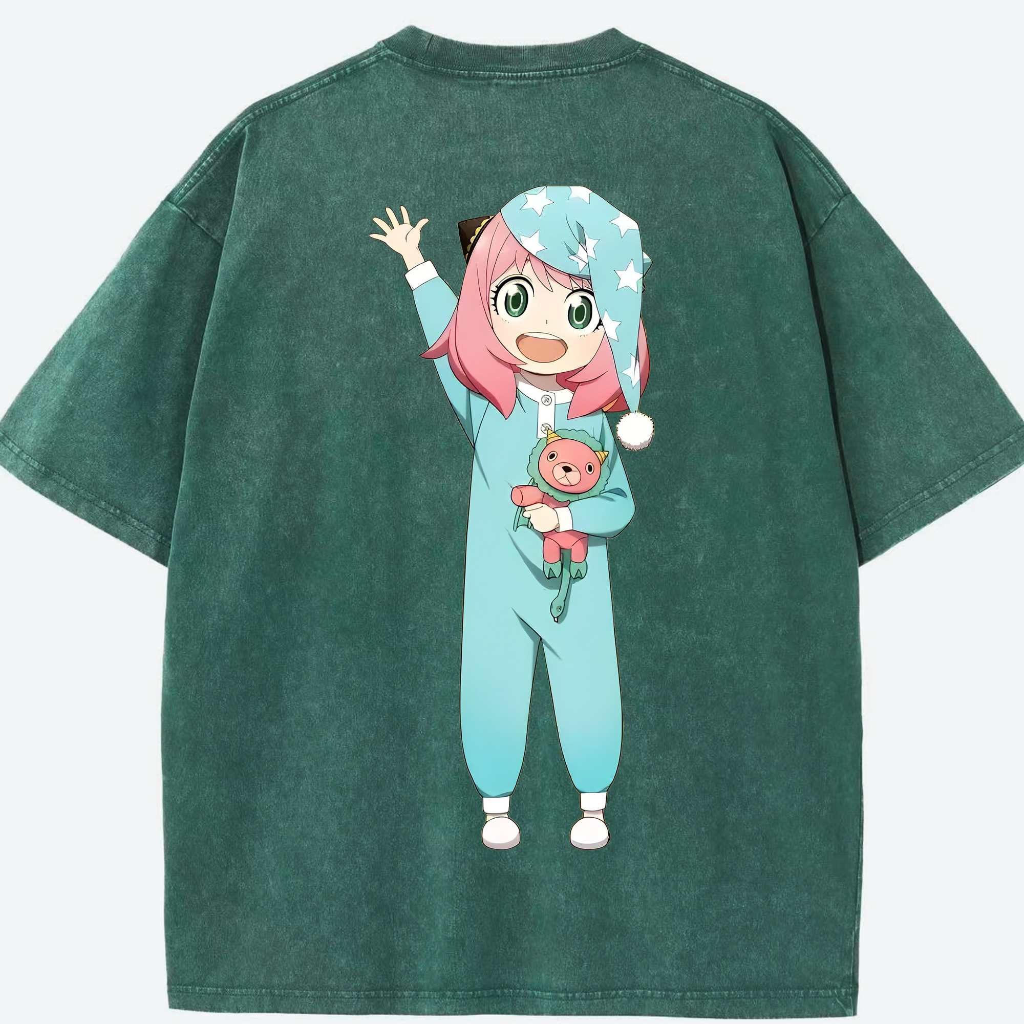 （画像用） SPY×FAMILY间谍家家酒 綿100% ヴィンテージ風 半袖Tシャツ（背面プリント）
